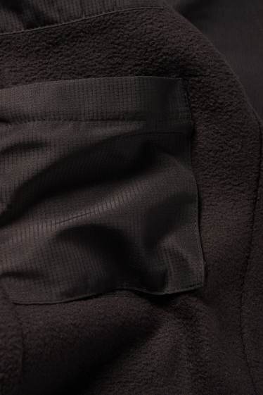 Kinder Jungen - Fleece-Cargo-Jogginghose - schwarz