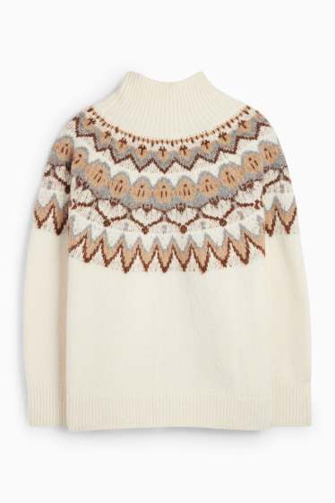 Mujer - Jersey - estampado - blanco roto