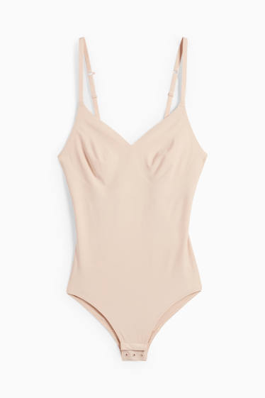 Damen - Shaping-Body - seamless - LYCRA® - hellbeige