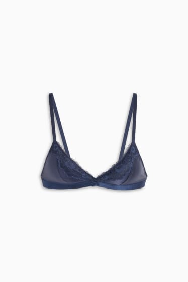 Damen - Bralette - wattiert - dunkelblau