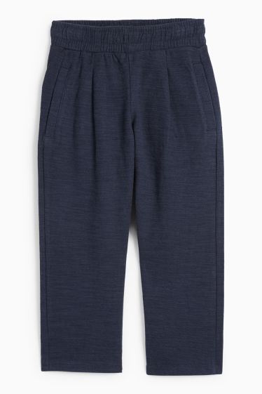 Children Boys - Joggers - textured - dark blue