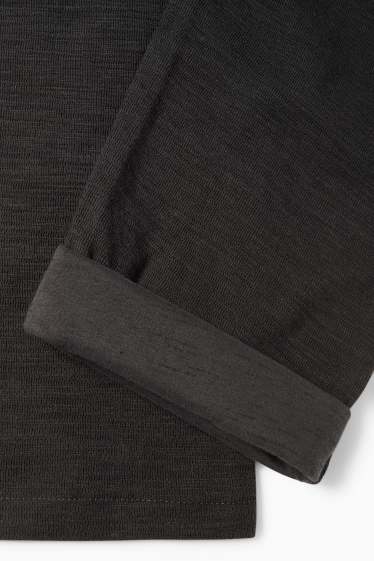 Children Boys - Joggers - textured - black