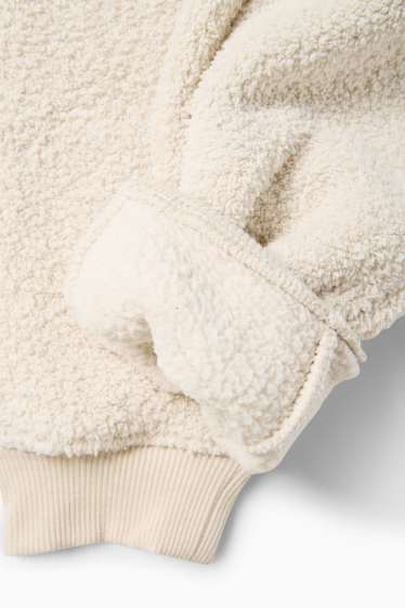 Enfants garçons - Pantalon de jogging en polaire - blanc crème