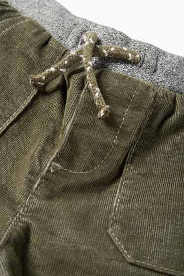 Nadó nen - Pantalons de pana tèrmics per a nadó - verd fosc