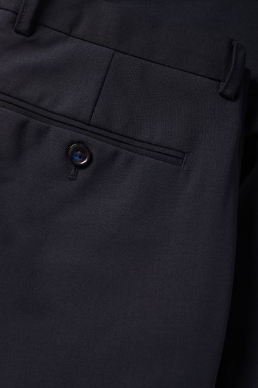 Men - Mix & match trousers - regular fit - Flex - wool blend - LYCRA® - dark blue