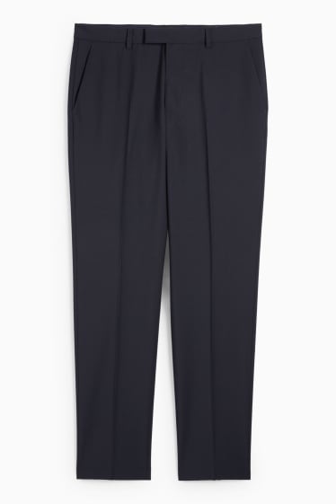 Men - Mix & match trousers - regular fit - Flex - wool blend - LYCRA® - dark blue