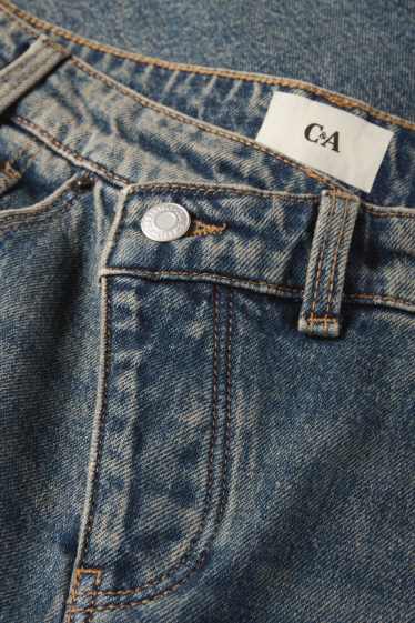 Damen - Wide Leg Jeans - Mid Waist - helljeansblau