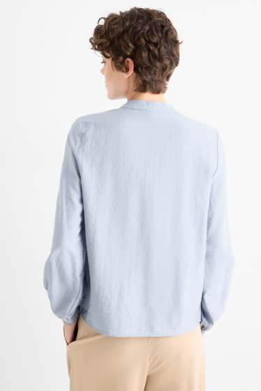 Damen - Bluse - hellblau