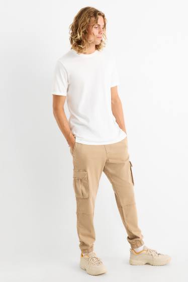 Herren - Cargohose - Tapered Fit - LYCRA® - taupe