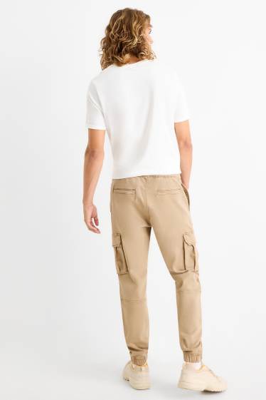 Herren - Cargohose - Tapered Fit - LYCRA® - taupe