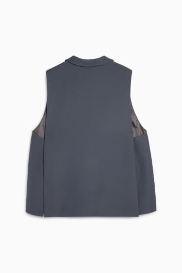 Dames - Business-gilet - straight fit - blauw