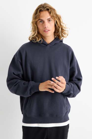 Hommes - Sweat à capuche - bleu foncé