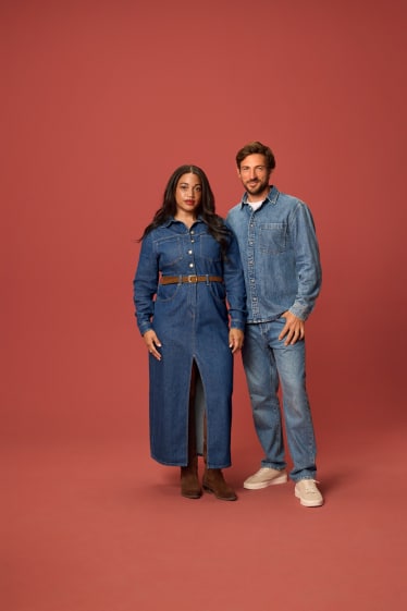 Hombre - Camisa vaquera - relaxed fit - Kent - vaqueros - azul