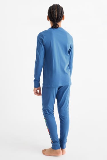 Kinderen: jongens - Among Us - pyjama - 2-delig - blauw