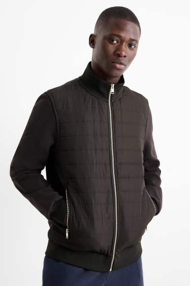 Hombre - Sudadera con cremallera - negro
