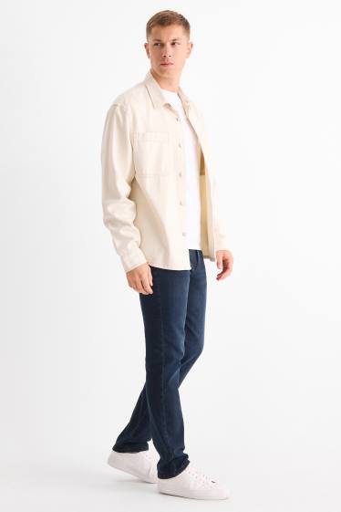 Femmes - Straight jean - mid waist - LYCRA® - jean bleu foncé