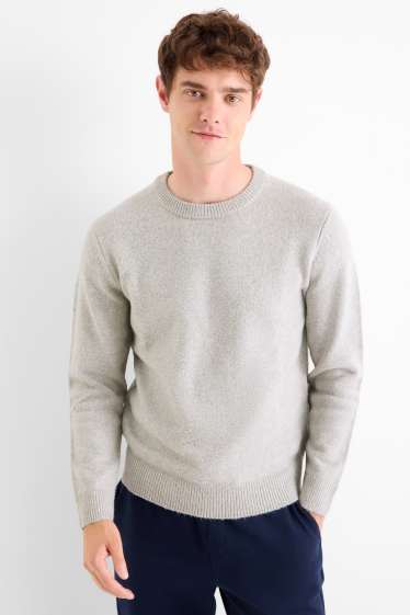 Men - Jumper - light gray-melange
