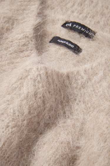 Mujer - Jersey - mezcla de alpaca - beige claro