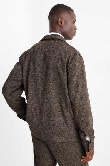 Bărbați - Sacou modular - regular fit - stretch - structurat - maro