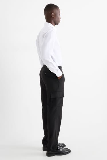 Herren - Baukasten-Hose - Regular Fit - Flex - schwarz