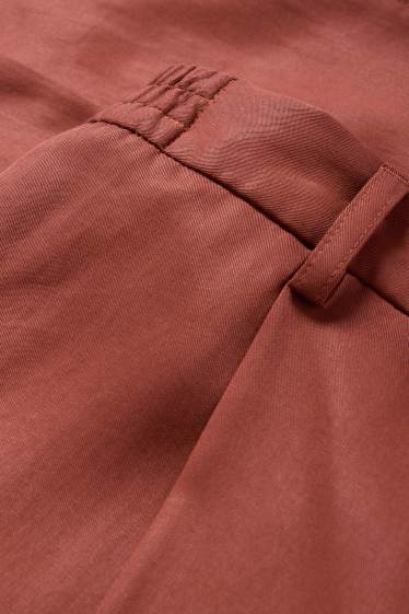 Home - Pantalons combinables - regular fit - marró vermellós