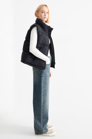 Dámské - Balloon jeans - mid waist - džíny - modrošedé