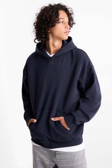 Men - Hoodie - dark blue