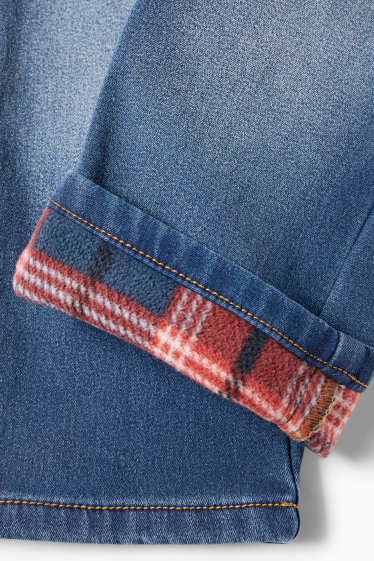 Kinder Buben - Straight Jeans - Thermojeans - jeansblau