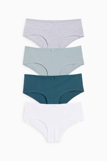 Damen - Multipack 4er - Hipster - grün