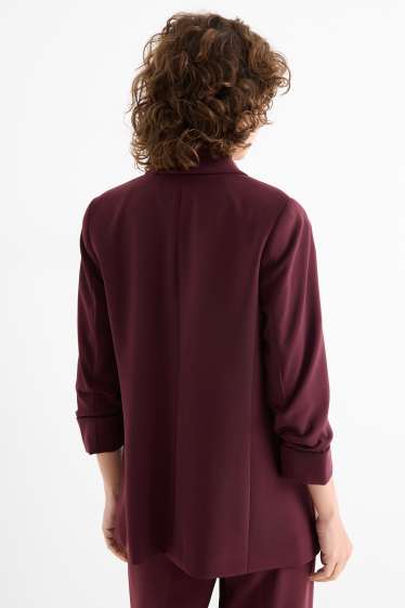 Damen - Business-Blazer - Regular Fit - bordeaux