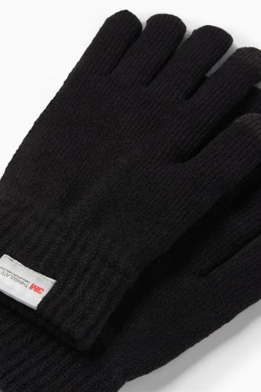 Hommes - Gants à fonction tactile - noir