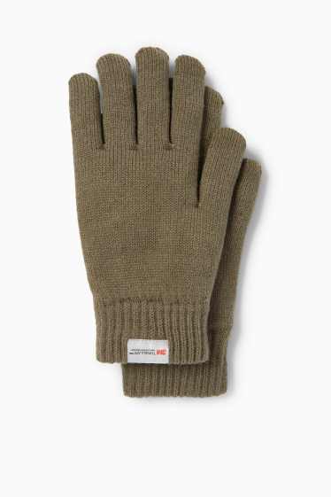 Uomo - Guanti per touchscreen - kaki