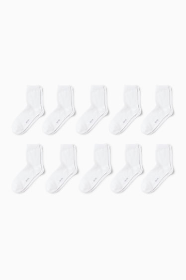 Damen - Multipack 10er - Socken - weiss