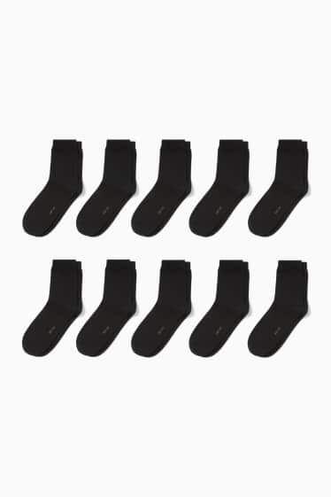 Women - Multipack of 10 - socks - black