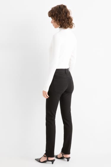 Damen - Slim Jeans - Mid Waist - Shaping Jeans - schwarz