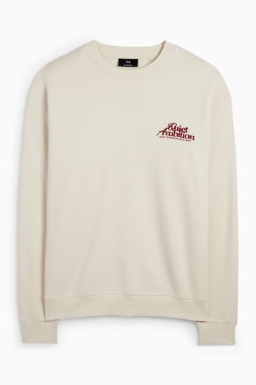 Hommes - Sweat - crème