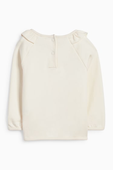 Baby Girls - Fox and hedgehog - baby sweatshirt - cremewhite