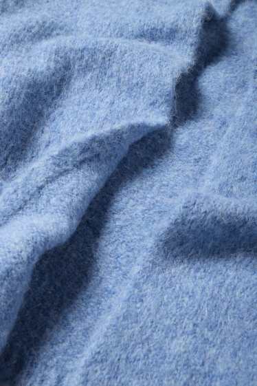 Dámské - Pletený kardigan - světle modrá