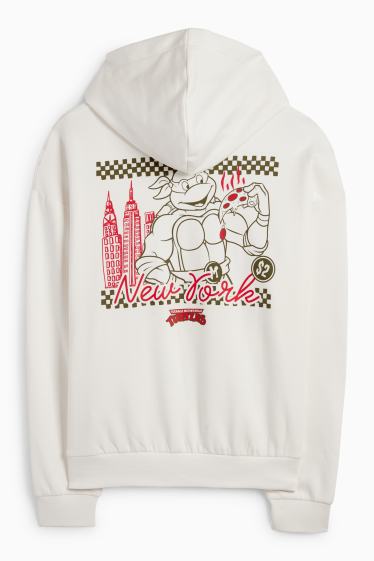 Heren - Oversized hoodie - Teenage Mutant Ninja Turtles - crème wit