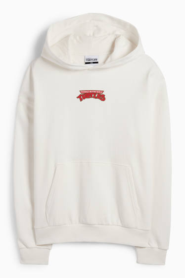 Heren - Oversized hoodie - Teenage Mutant Ninja Turtles - crème wit
