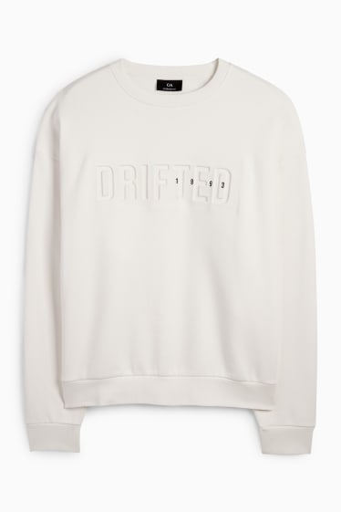 Herren - Sweatshirt - cremeweiß