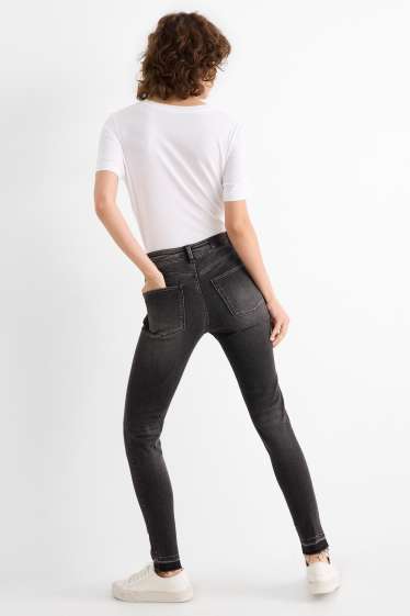 Femei - Skinny jeans - talie înaltă - fibră LYCRA® ADAPTIV - denim-gri