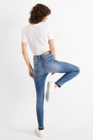 Dámské - Skinny jeans - high waist - LYCRA® ADAPTIV Fiber - džíny - modré