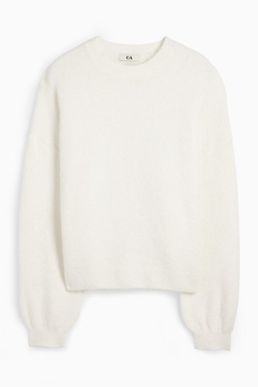 Damen - Pullover - weiß