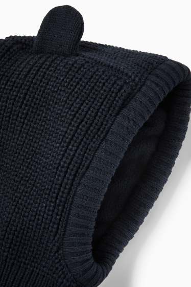 Baby Boys - Baby balaclava - ribbed - dark blue
