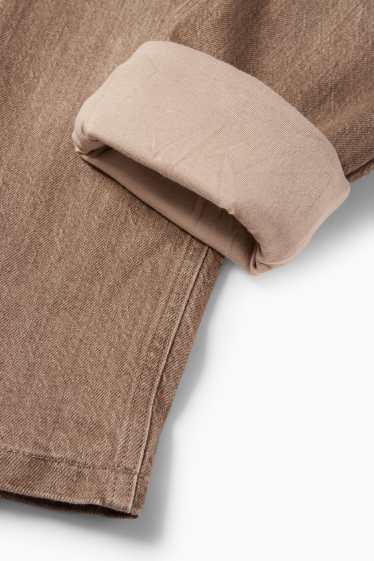 Copii - Băieți - Loose fit jeans - jeans termoizolanți - gri-maro