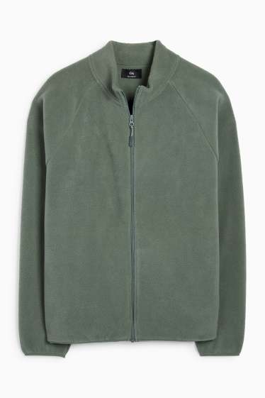 Men - Fleece jacket - dark green