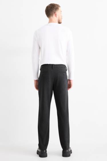 Uomo - Pantaloni chino - tapered fit - grigio scuro