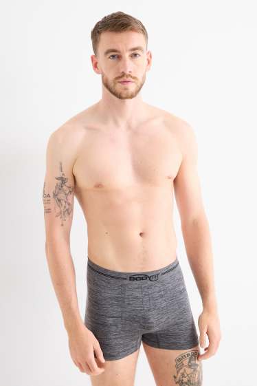 Heren - Set van 2 - trunk - naadloos - zwart