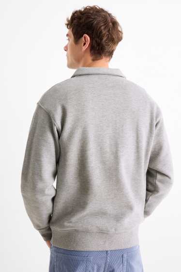 Uomo - Polo - relaxed fit - grigio chiaro melange